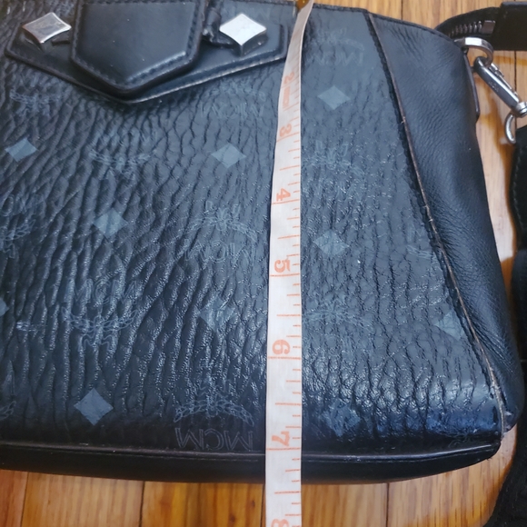 MCM Black Leather Crossbody Bag Womens - Picture 7 of 16